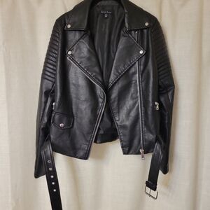 Love Tree Black Faux Leather Jacket